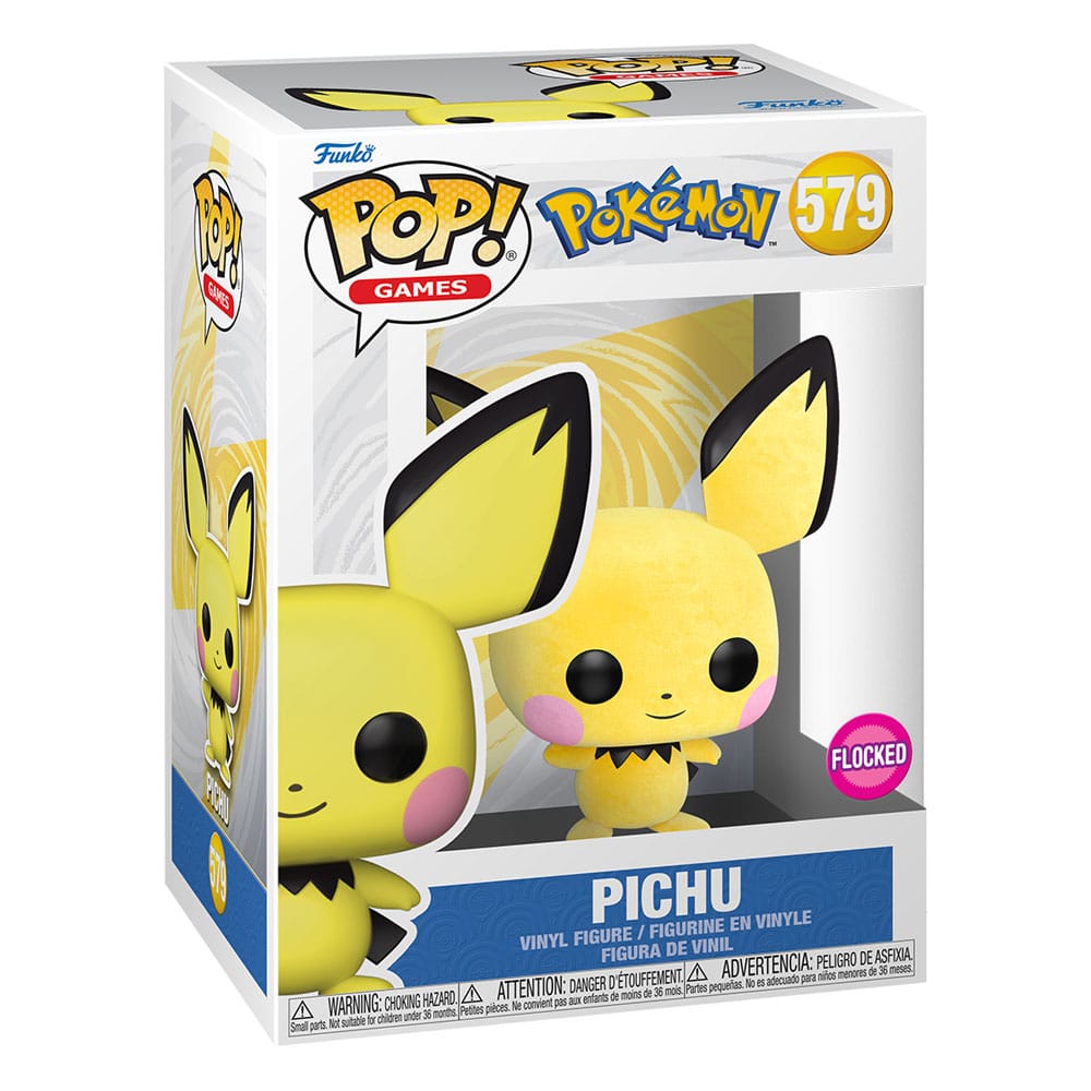 POP! PICHU (Flocked). Pokemon.
